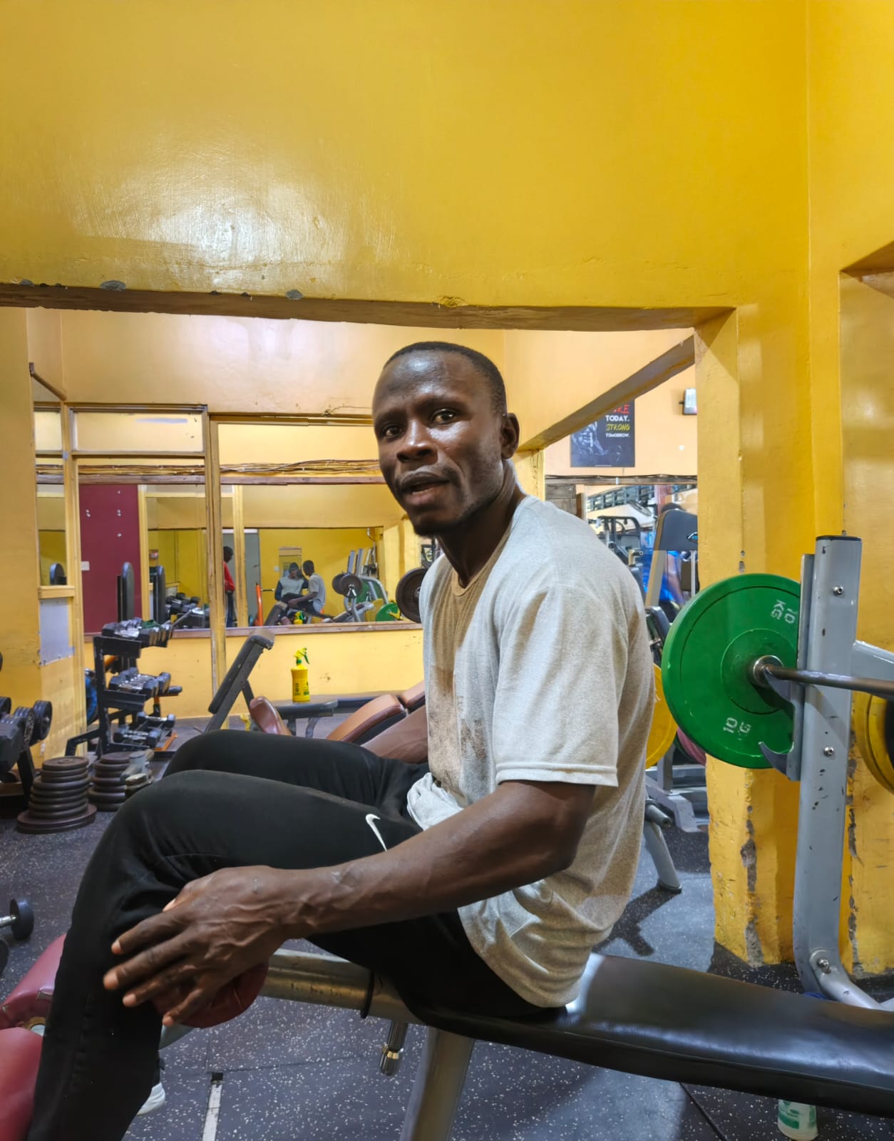 Gym training session